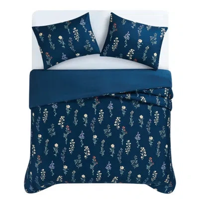 Cannon Chloe Jacobean Duvet Set In Blue