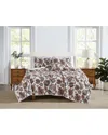 Cannon Chloe Jacobean Comforter Set In Brown