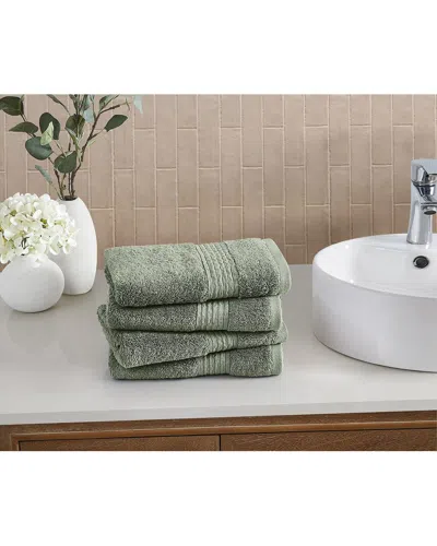 Cannon Cotton Tencel™ 4-pack Hand Towel In Green