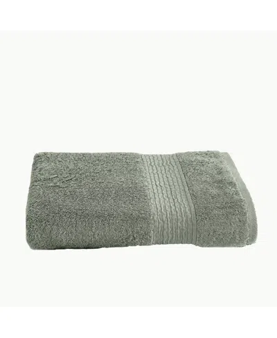 Cannon Cotton-blend Bath Towel, 40" X 65" In Green