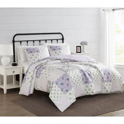 Cannon Elissa Patchwork In White And Purple
