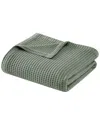 Cannon Heritage Cotton Waffle Blanket In Green