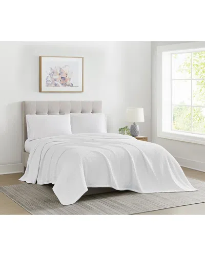 Cannon Heritage Cotton Waffle Blanket In White