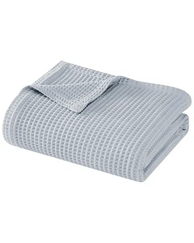 Cannon Heritage Cotton Waffle Grey Blanket