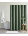 Cannon Heritage Cotton Waffle Shower Curtain In Green