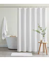 Cannon Heritage Cotton Waffle Shower Curtain In White