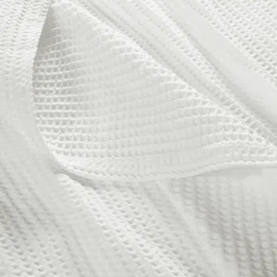 Cannon Heritage Cotton Waffle Shower Curtain In White
