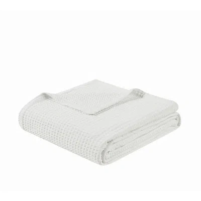 Cannon Heritage Cotton Waffle Throw Blanket In White