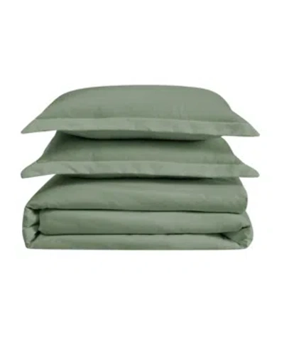 Cannon Heritage King 3 Piece Duvet Cover Set In Green