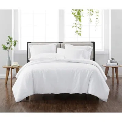Cannon Heritage Microfiber Duvet Cover Set In White