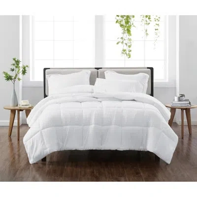 Cannon Heritage Solid Comforter Set In White