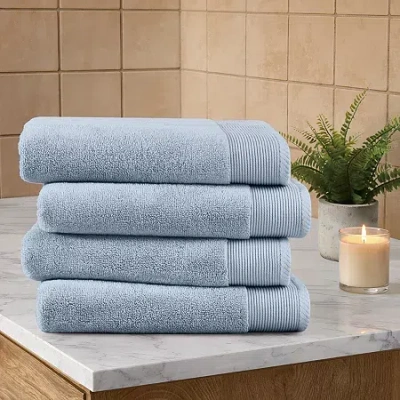 Cannon Heritage Textured Dobby 4-pc. Bath Towel Set In Blue