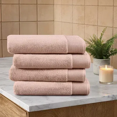Cannon Heritage Textured Dobby 4-pc. Bath Towel Set In Pink
