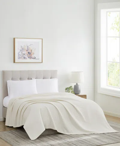 Cannon Heritage Waffle Blanket, King In White
