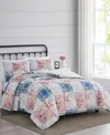 Cannon Lotte Patchwork Comforter Sets In Pink,blue