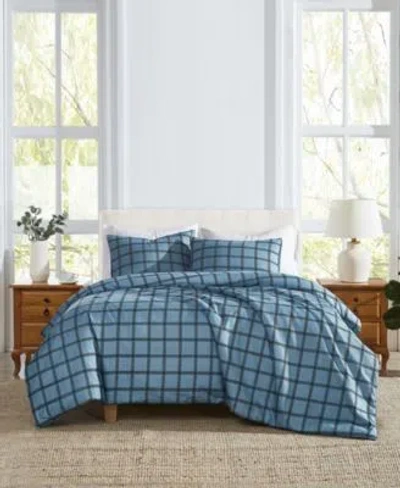 Cannon Luka Grid 3 Piece Plaid Duvet Cover Sets In Animal Print