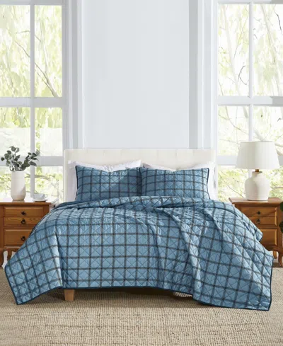 Cannon Luka Grid Plaid 3-piece Quilt Set, King In Multi