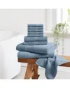 Cannon Luxe Turkish Cotton Blue 10pc Towel Set In Blue