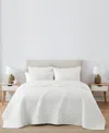 Cannon Oversized Cotton Percale 3-pc. Quilt Set, Full/queen
