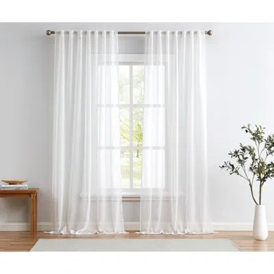 Cannon Sheer Drapes In White
