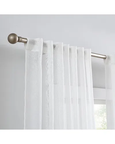 Cannon Sheer Window Panel Pair In White