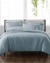 Cannon Solid Blue 3pc Duvet Cover Set In Blue