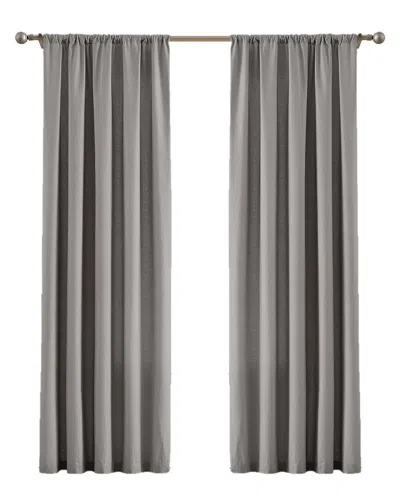 Cannon Solid Cotton Percale Window Curtain Pair In Multi