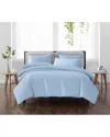 Cannon Solid Duvet Cover Set In Blue