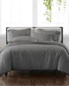 Cannon Solid Grey 3pc Duvet Cover Set In Grey