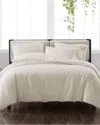 Cannon Solid Ivory 3pc Duvet Cover Set In Ivory