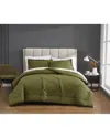 Cannon Solid Percale Comforter Set In Green