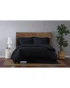 Cannon Solid Percale Duvet Set In Black