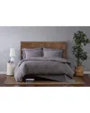 Cannon Solid Percale Duvet Set In Gray