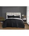 Cannon Solid Percale Quilt Set In Black