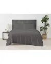 Cannon Solid Percale Sheet Set In Grey