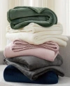 Cannon Solid Plush Blanket Collection In Green