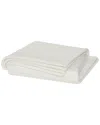 Cannon Solid Plush Throw In Ivory