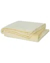 Cannon Solid Plush Throw In Yellow