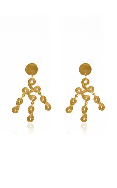 Cano Awapit 24k Gold-plated Earrings In Gold