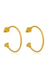 Cano Kipalina 24k Gold-plated Hoop Earrings In Gold