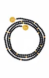 Cano Tinkuchiy 24k Gold-plated Necklace In Black