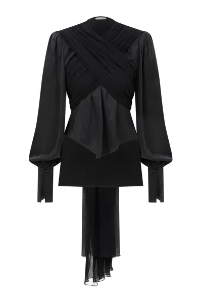 Cansu Xi Women's Black Hera Top