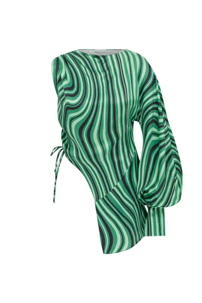 Cansu Xi Women's Dionysus Printed Blouse - Green