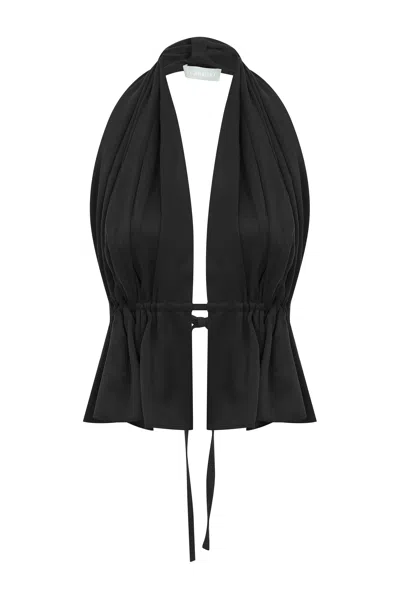 Cansu Xi Women's Easy Top - Black