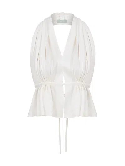Cansu Xi Women's Easy Top - White