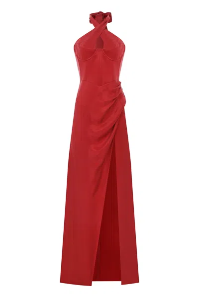 Cansu Xi Women's Gaia Ra Maxi Dress - Red