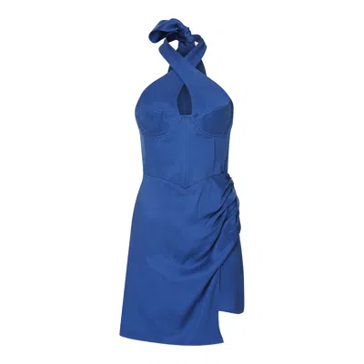 Cansu Xi Women's Gaia Ra Mini Dress - Blue