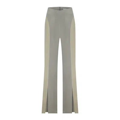 Cansu Xi Women's Green Sunrise Trousers In Brown