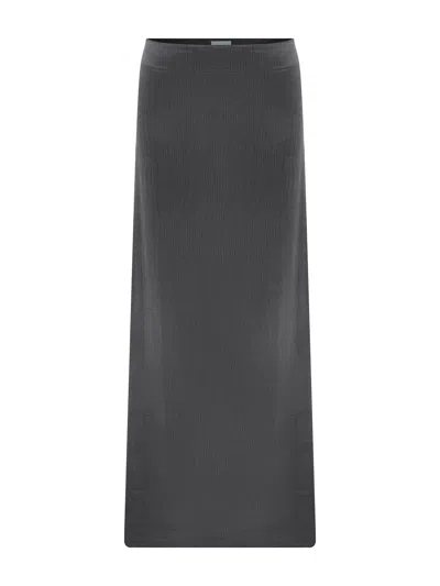 Cansu Xi Women's Grey Soleil Maxi Skirt In Gray
