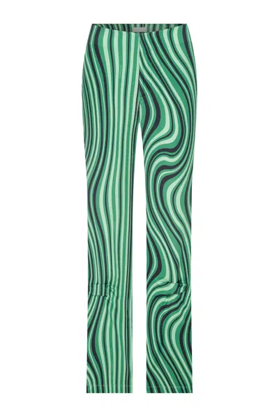 Cansu Xi Women's Hestia In Dionysus Print - Green In Metallic